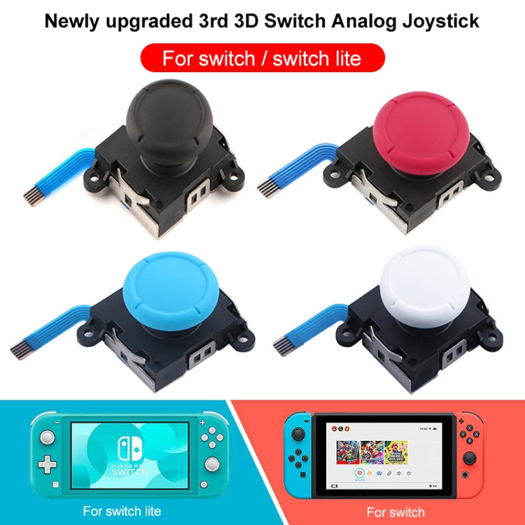 Game Console 3D Left Right Interoperability Rocker Remote Sensing Joystick for Nintendo Switch / Switch Lite, Joystick(White) – Durable Build, Easy to Use