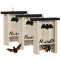 3PCs Bat Boxes Designed to Attract Bats, 18 x 6 x 22.5 cm