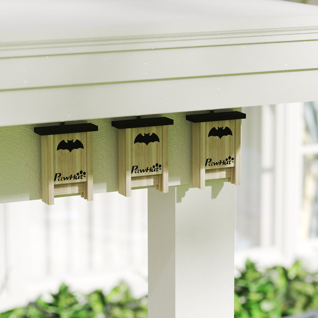 3PCs Bat Boxes Designed to Attract Bats, 18 x 6 x 22.5 cm