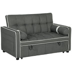 2 Seater Pull Out Sofa Bed with Adjustable Backrest