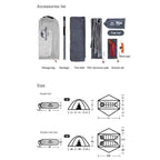 Naturehike Outdoor VIK 2 Series Ultralight 15D Nylon 2 Person Tent