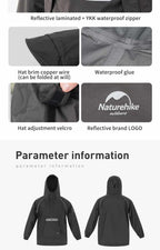 Naturehike Short hooded Lightweight Raincoat