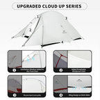 Naturehike Cloud Up Ultralight 1 Person Tent with footprint