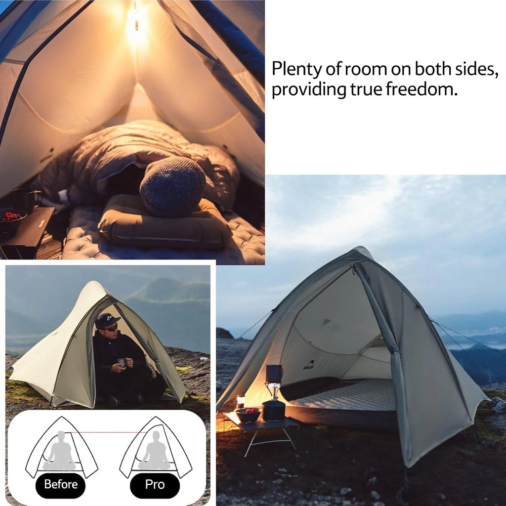 Naturehike Cloud up PRO 2 person ultralight Tent inc footprint