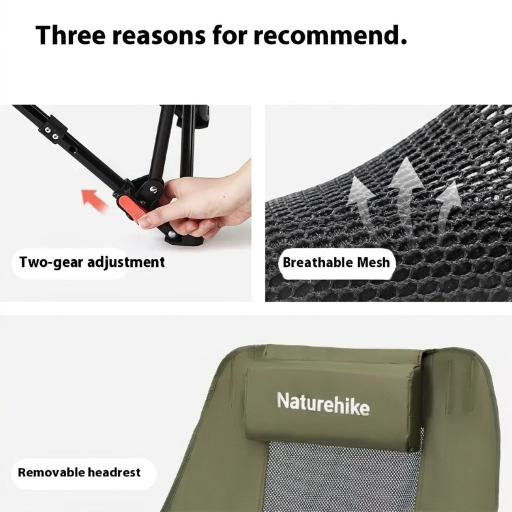Naturehike Sea Star 002 High-Back Mesh Moon Chair