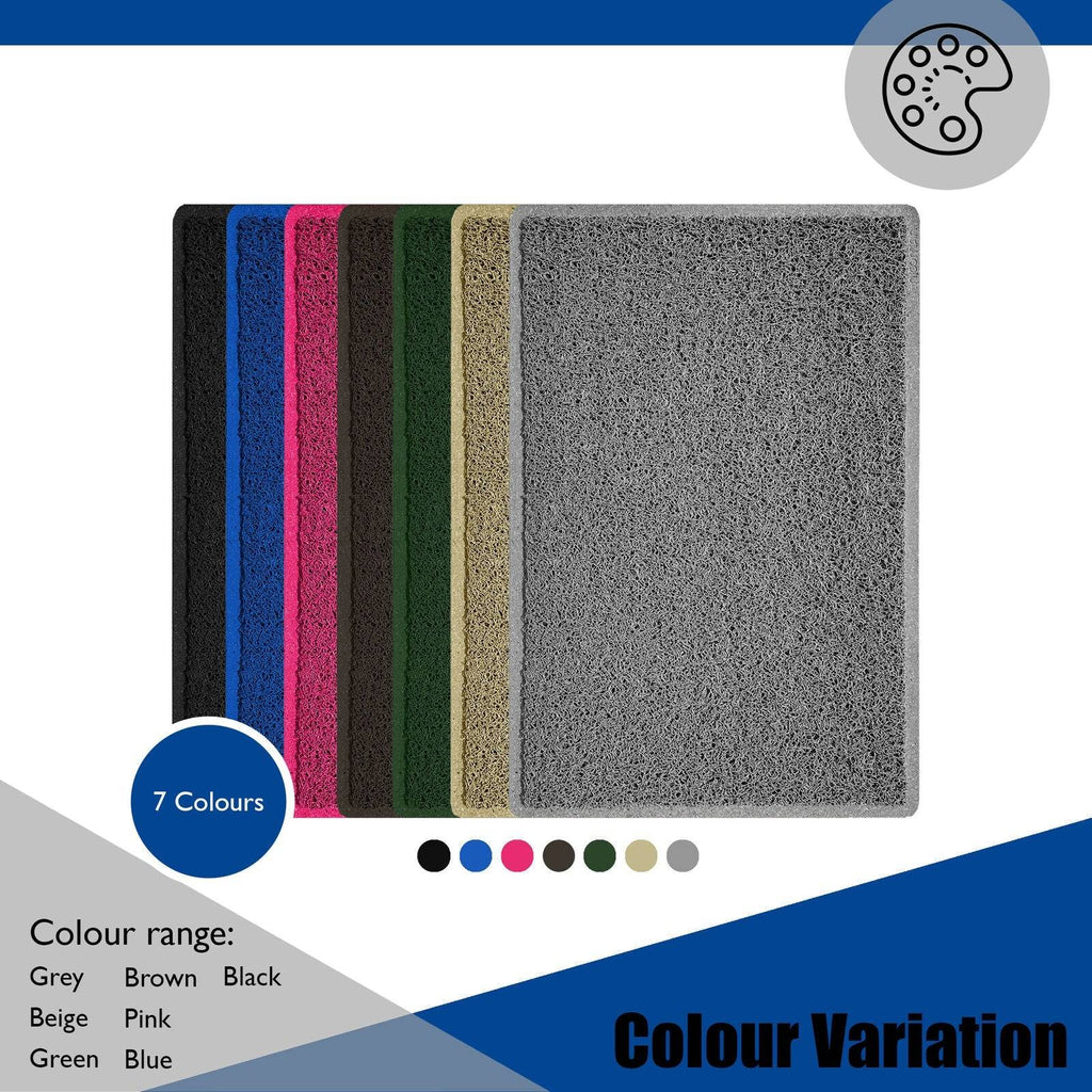"Star" Embossed Loofah Textured Spaghetti Doormat