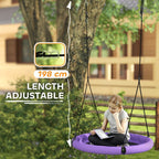 Nest Swing Seat, 100 cm Saucer Tree Swing Set for Kids