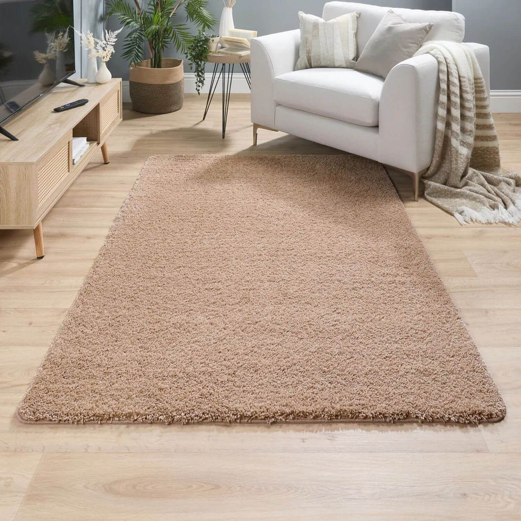 Washable Pink Shaggy Rug