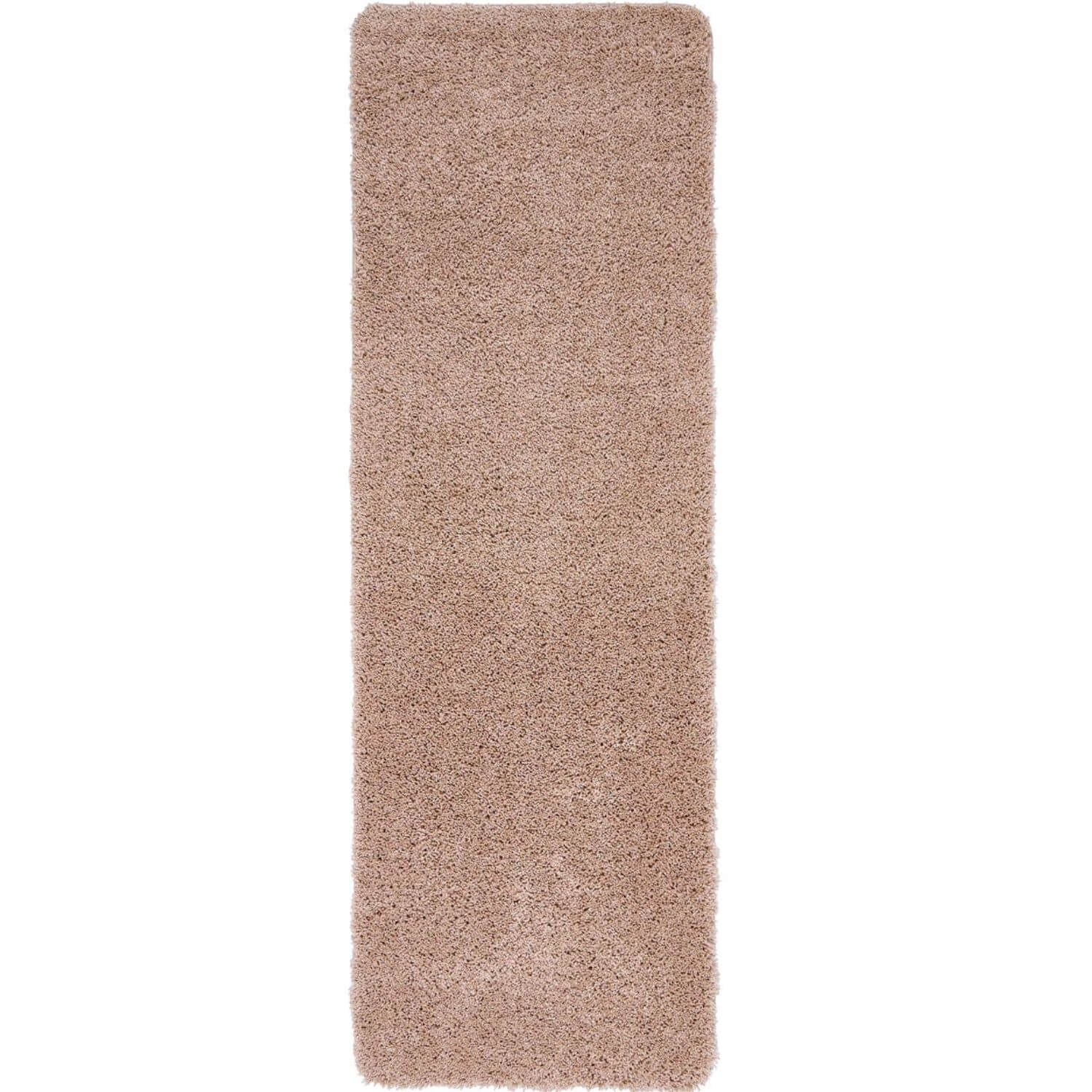 Washable Pink Shaggy Rug 67X200 cm