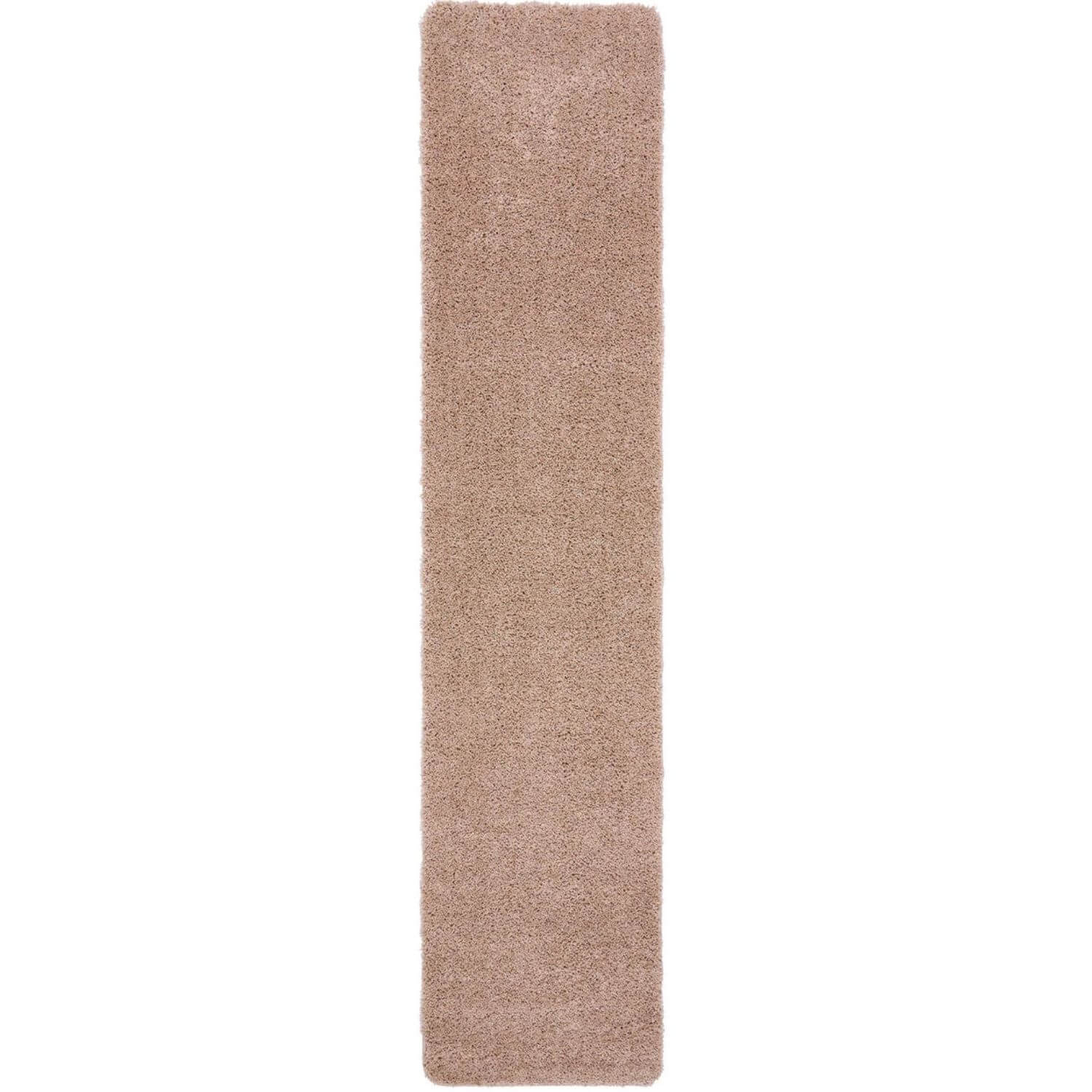 Washable Pink Shaggy Rug 67X300 cm