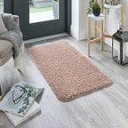 Washable Pink Shaggy Rug
