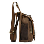 KAUKKO FH03 Retro Style Men Canvas Crossbody Bag Messenger Bag Outdoors Hiking Camping Bag, Size: 26 x 21 x 9 cm, KAUKKO FH03