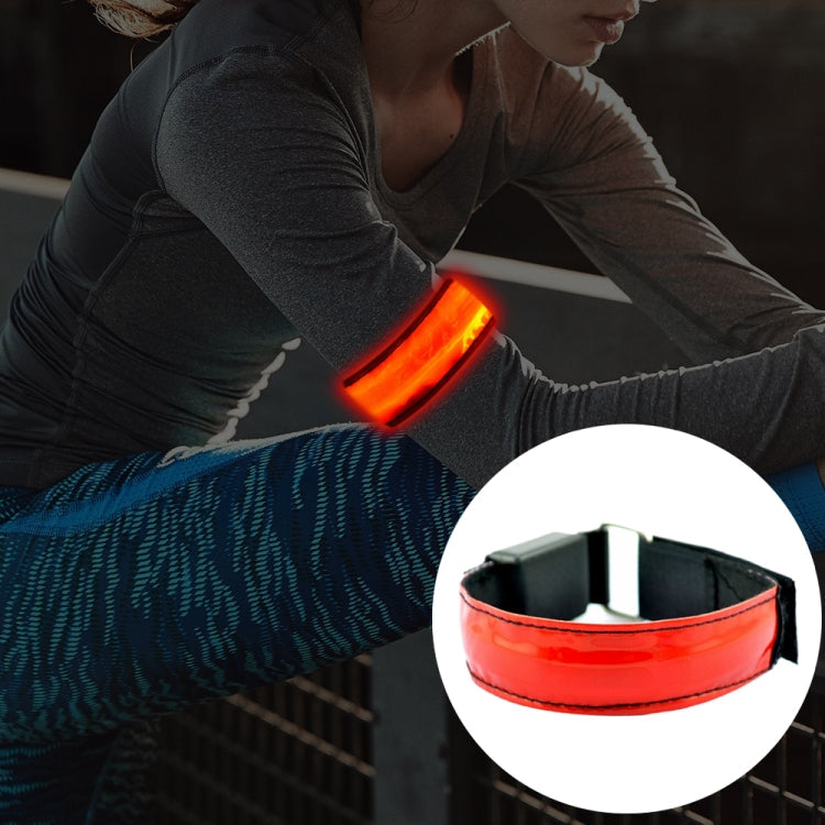 LED Flash Safety Reflective Nylon Light Rechargeable Sports Wrist Belt, Rechargeable Green, Rechargeable Blue, Rechargeable Red, Rechargeable Yellow – Durable Build, Easy to Use Rechargeable Red Red