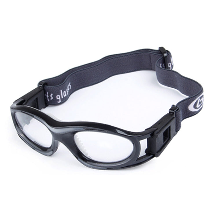 0860-01 Protective Sports Goggles Safety Basketball Glasses for Kids with Adjustable Strap Black
