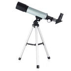 F36050 Portable Professional High Definition High Times Espace Astronomical Telescope Spotting Scope with Aluminum Alloy Tripod(Silver), F36050 F36050