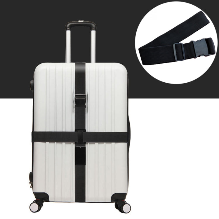 Cross Rainbow Elastic Telescopic Bag Bungee Luggage Packing Belt Travel Luggage Fixed Strap Black