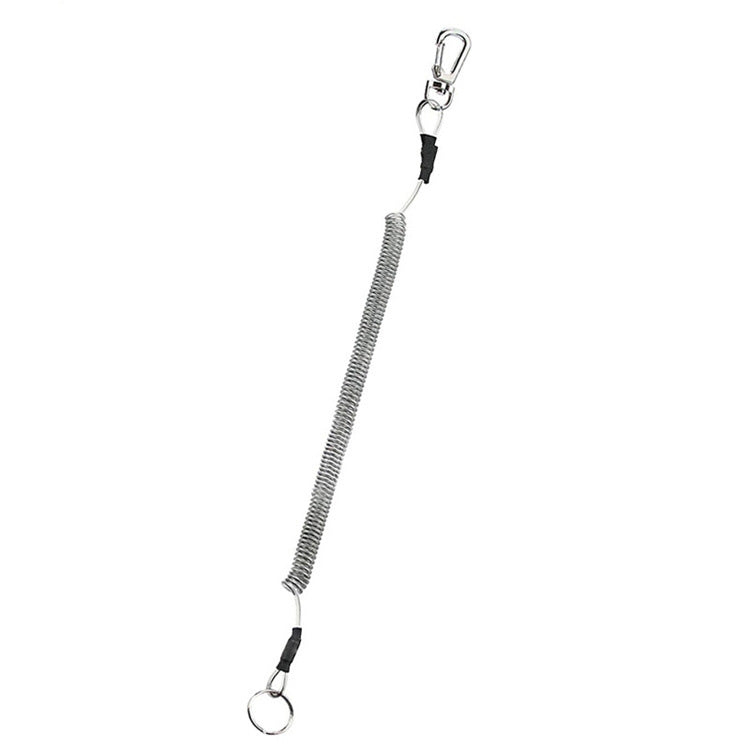 Outdoor Multi-functional Anti-lost Keychain TPU Spring Lanyard, Length: 32cm, Anti-lost Keychain (Grey), Anti-lost Keychain (Green) Anti-lost Keychain (Grey) Grey