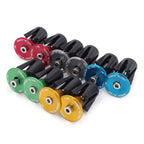 2 PCS Bicycle Bike Aluminum Handlebar End Plugs, 17mm Grey