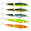 HENGJIA 5 PCS 10.5cm 9.6g 2-section Plastic Hard Baits Fishing Lures Set Tackle Baits, 10.5cm 9.6g 10.5cm 9.6g