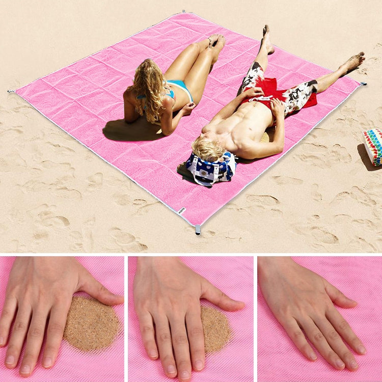 Sand Free Mat Lightweight Foldable Outdoor Picnic Mattress Camping Cushion Beach Mat, Size: 2x2m, 2 x 2m(Pink), 2 x 2m(Green), 200x200m Blue 2 x 2m(Pink) Pink