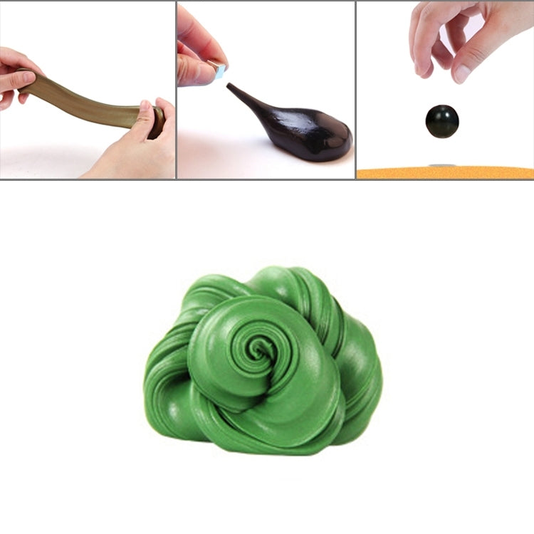 DIY Plasticine Slime Magnetic Rubber Mud Stress Reducer Anti-Anxiety Bouncing Putty Magic Clay Education Toy for Kids and Adults, Small Iron Box Size: 6x2.5cm – Magnetic Green