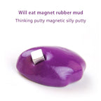 DIY Plasticine Slime Magnetic Rubber Mud Stress Reducer Anti-Anxiety Bouncing Putty Magic Clay Education Toy for Kids and Adults, Small Iron Box Size: 6x2.5cm – Magnetic