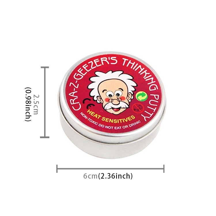 DIY Plasticine Slime Sensitive Temperature Discoloration Mud Stress Reducer Anti-Anxiety Toy Color Putty Magic Clay Education Toys for Kids and Adults, Iron Box Size: 6x2.5cm, OG1263A, OG1263B, OG1263C, OG1263D