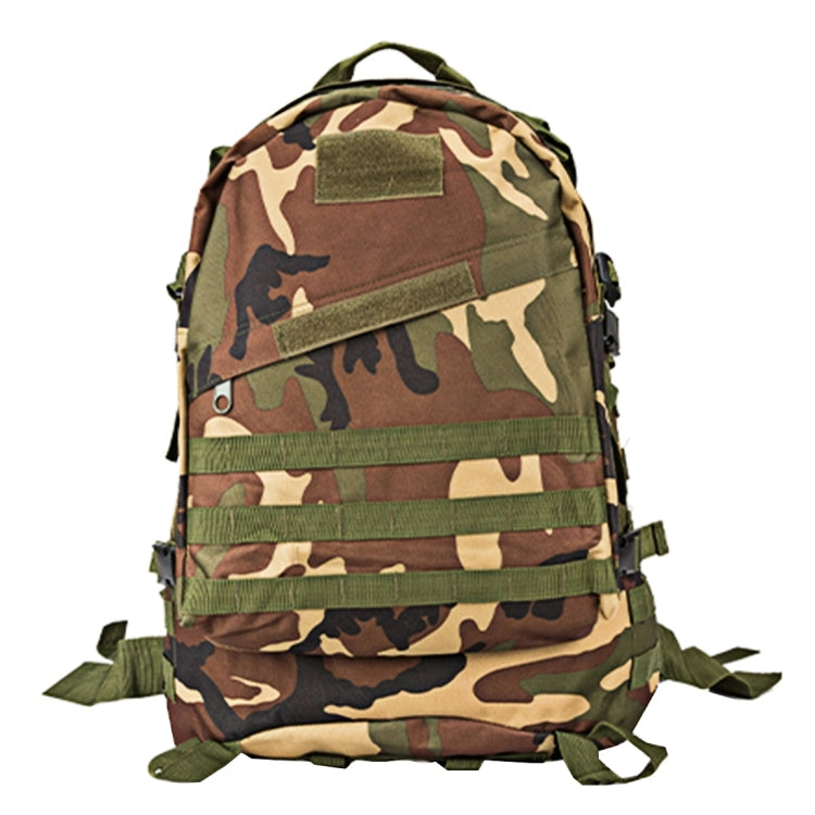 INDEPMAN DL-B001 Fashion Camouflage Style Men Oxford Cloth Backpack Shoulders Bag 40L Outdoors Hiking Camping Travelling Bag 3D Package with Expanded MOLLE & Magic Sticker & Adjustable Shoulder Strap, Size: 51 x 42 x 22 cm – Waterproof, Wear-resistant Woodland Camouflage
