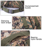 INDEPMAN DL-B001 Fashion Camouflage Style Men Oxford Cloth Backpack Shoulders Bag 40L Outdoors Hiking Camping Travelling Bag 3D Package with Expanded MOLLE & Magic Sticker & Adjustable Shoulder Strap, Size: 51 x 42 x 22 cm – Waterproof, Wear-resistant