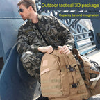 INDEPMAN DL-B001 Fashion Camouflage Style Men Oxford Cloth Backpack Shoulders Bag 40L Outdoors Hiking Camping Travelling Bag 3D Package with Expanded MOLLE & Magic Sticker & Adjustable Shoulder Strap, Size: 51 x 42 x 22 cm – Waterproof, Wear-resistant