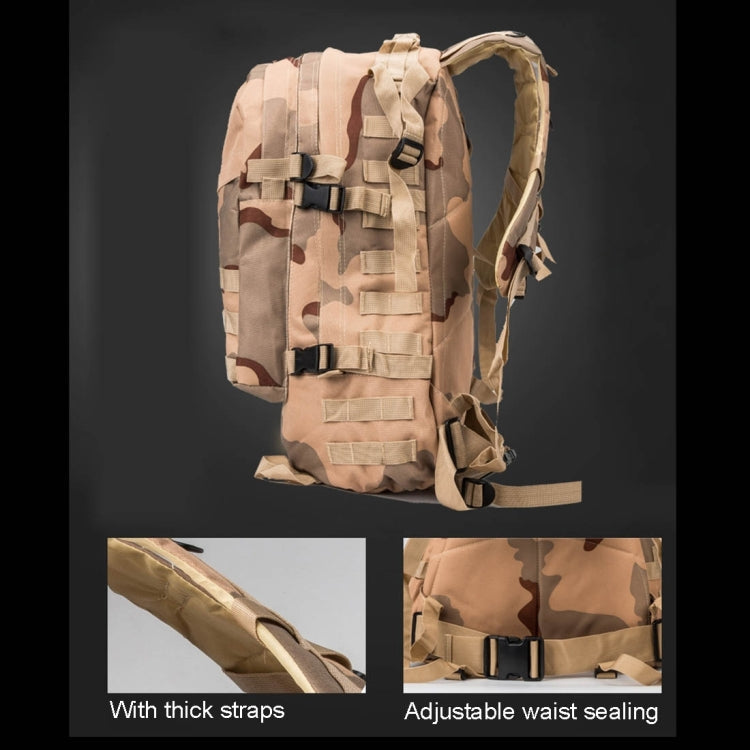 INDEPMAN DL-B001 Fashion Camouflage Style Men Oxford Cloth Backpack Shoulders Bag 40L Outdoors Hiking Camping Travelling Bag 3D Package with Expanded MOLLE & Magic Sticker & Adjustable Shoulder Strap, Size: 51 x 42 x 22 cm – Waterproof, Wear-resistant