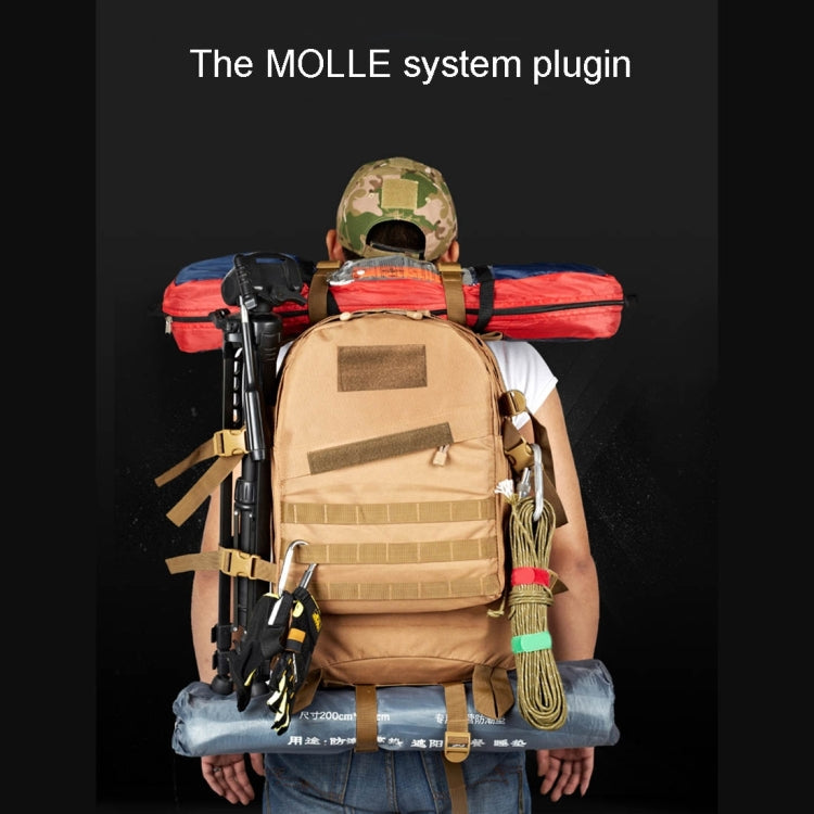 INDEPMAN DL-B001 Fashion Camouflage Style Men Oxford Cloth Backpack Shoulders Bag 40L Outdoors Hiking Camping Travelling Bag 3D Package with Expanded MOLLE & Magic Sticker & Adjustable Shoulder Strap, Size: 51 x 42 x 22 cm – Waterproof, Wear-resistant