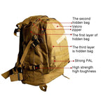 INDEPMAN DL-B001 Fashion Camouflage Style Men Oxford Cloth Backpack Shoulders Bag 40L Outdoors Hiking Camping Travelling Bag 3D Package with Expanded MOLLE & Magic Sticker & Adjustable Shoulder Strap, Size: 51 x 42 x 22 cm – Waterproof, Wear-resistant