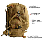 INDEPMAN DL-B001 Fashion Camouflage Style Men Oxford Cloth Backpack Shoulders Bag 40L Outdoors Hiking Camping Travelling Bag 3D Package with Expanded MOLLE & Magic Sticker & Adjustable Shoulder Strap, Size: 51 x 42 x 22 cm – Waterproof, Wear-resistant