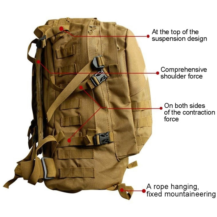 INDEPMAN DL-B001 Fashion Camouflage Style Men Oxford Cloth Backpack Shoulders Bag 40L Outdoors Hiking Camping Travelling Bag 3D Package with Expanded MOLLE & Magic Sticker & Adjustable Shoulder Strap, Size: 51 x 42 x 22 cm – Waterproof, Wear-resistant