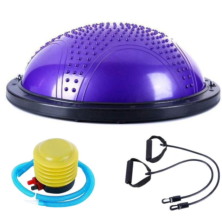 Explosion-proof Yoga Ball Sport Fitness Ball Balance Ball with Massage Point, Diameter: 60cm – Durable Build, Easy to Use Purple