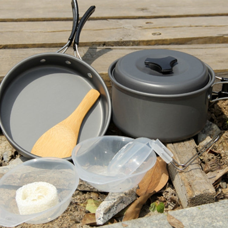 DS-500 Outdoor Camping Ultra Light Weight 15 Piece Cookware Stackable Set for 4-5 People, Size: Large, DS-500 Size: Large DS-500 Size: Large