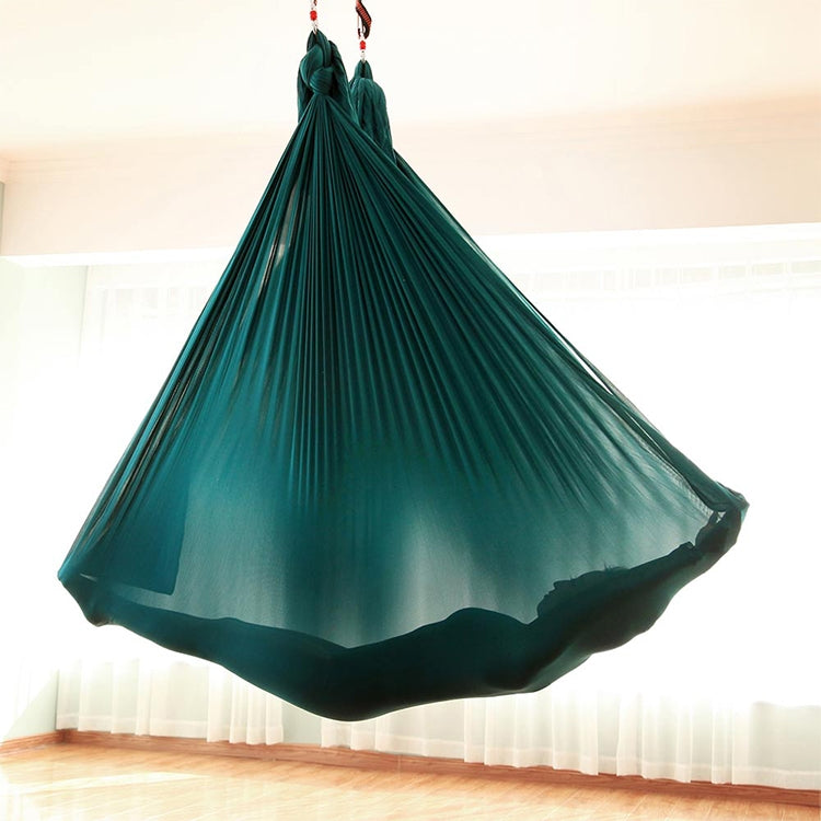 Household Handstand Elastic Stretching Rope Aerial Yoga Hammock Set – Durable Build, Easy to Use Dark Green