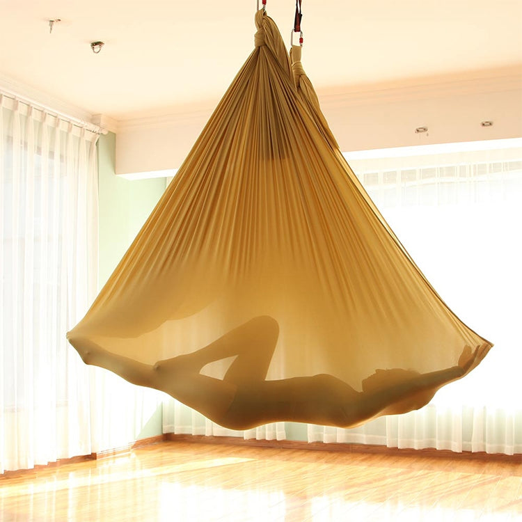 Household Handstand Elastic Stretching Rope Aerial Yoga Hammock Set – Durable Build, Easy to Use Gold
