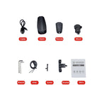 IP65 Waterproof USB Rechargeable Smart COB LED Alarm Bicycle Rear Light Taillight with Remote Control, Control Distance: 1-100m, IP65 Waterproof Taillight