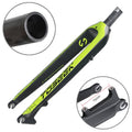 TOSEEK Ultra Light 29 Inch 435mm Mountain Bike Full Carbon Front Fork Straight Head Tube Disc Brake, 29 Inch 435mm 29 Inch 435mm Green