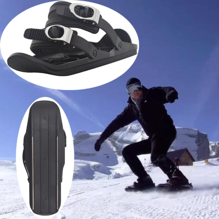 One Pair Outdoor Sports Mini Ski Shoes Ski Board, Size: One Size, without Leather Buckle Strap without Leather Buckle Strap