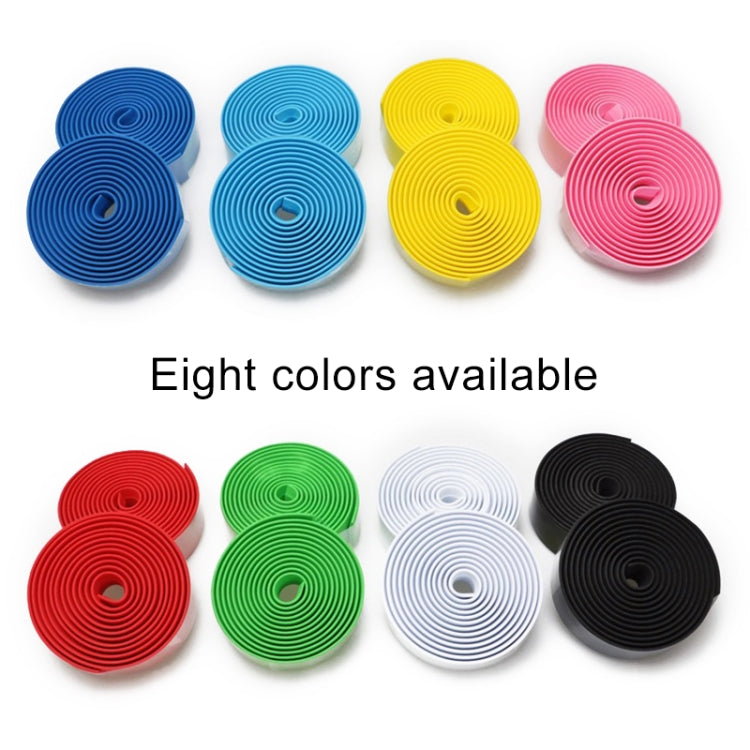 1 Pair Cycling Road Bike Sports Bicycle Cork Handlebar Tape Wrap + 2 Bar Plug, 2m Blue, 2m Red, 2m White, 2m Yellow, 2m Black, 2m Pink, 2m Green – Waterproof, Non-slip
