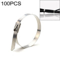 100 PCS 4.6x350mm Stainless Steel Metal Cable Ties Tie Zip Wrap Exhaust Heat Straps Induction Pipe, 4.6x350mm 4.6x350mm