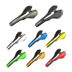 TOSEEK Road Bike Carbon Fiber Seat Bicycle Hollow Seat Saddle, 3K Texture + Extinction, Extinction(Orange), Extinction(Red), Extinction(Yellow)