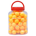 REGAIL 60 PCS Barrel Celluloid Table Tennis Training Ball Blue + Yellow