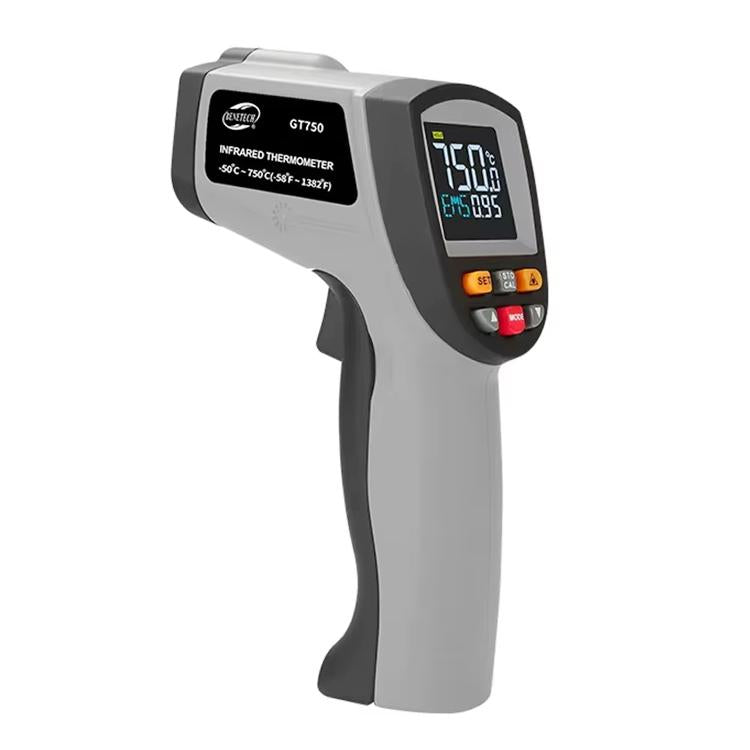 BENETECH GT750 Portable Digital Laser Point Infrared Thermometer, Temperature Range: -50-750 Celsius Degree, GT750 GT750 Grey