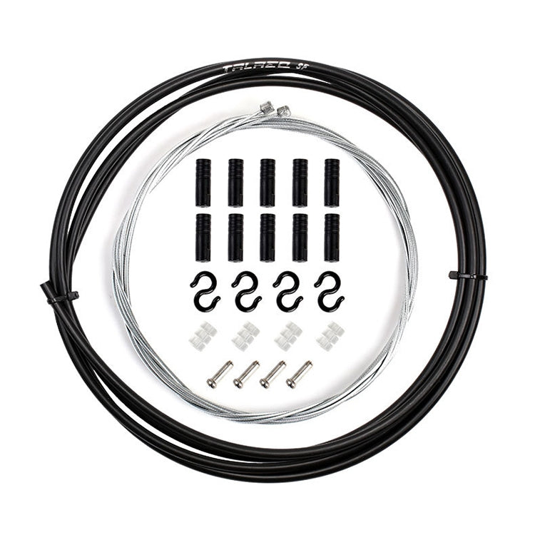 7 in 1 Universal PVC Bicycle Variable Speed Cable Tube Set, Universal Universal Black