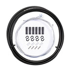 7 in 1 Cylindrical Head PVC Brake Cable Tube Set for Mountain Bike, Mountain Bike Mountain Bike Black