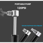Manual Mini Portable Bicycle Aluminum Alloy Pump + Plastic glue-free tire patch + Tire lever, Inflator + Plastic glue-free tire patch + Tire lever Black, Inflator + Plastic glue-free tire patch + Tire lever Red